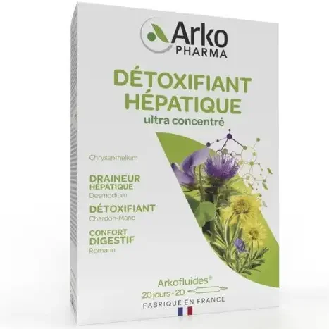 Arkofluides Detoxifiant Hepatique ARKOPHARMA (Hộp 20 Ống)