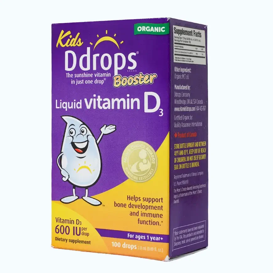 Booster Vitamin D3 600IU Ddrops (Hộp 2.8ml)