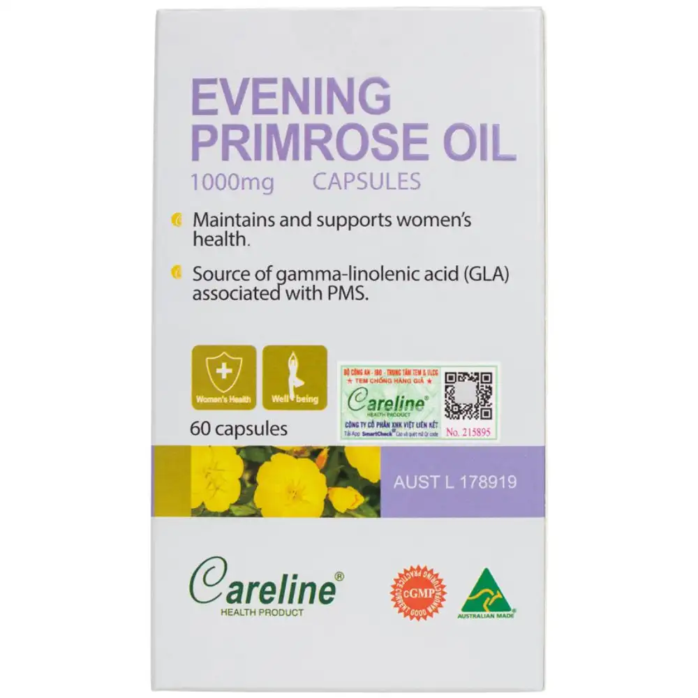 Careline Evening Primrose Oil 1000mg Careline (Hộp 60 Viên)