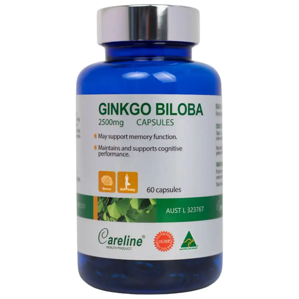 Careline Ginkgo Biloba 2500mg Careline (Hộp 60 Viên)