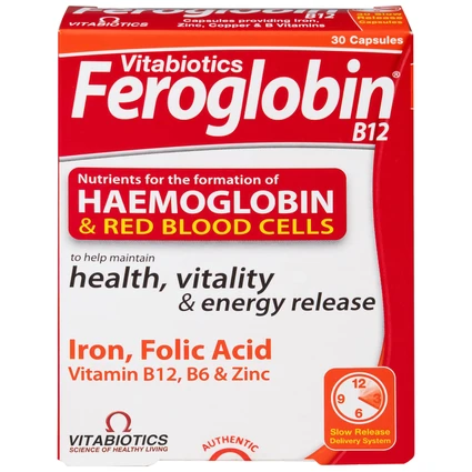 Feroglobin Capsule VITABIOTICS (Hộp 30 viên)