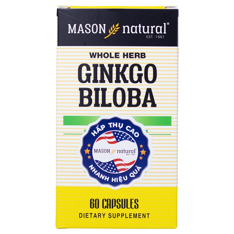 Ginkgo Biloba Mason Natural (Hộp 60 Viên)