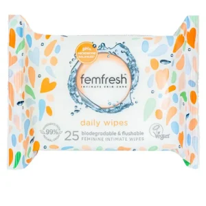 Intimate Skin Care Daily Wipes FEMFRESH (Gói 25 tờ)