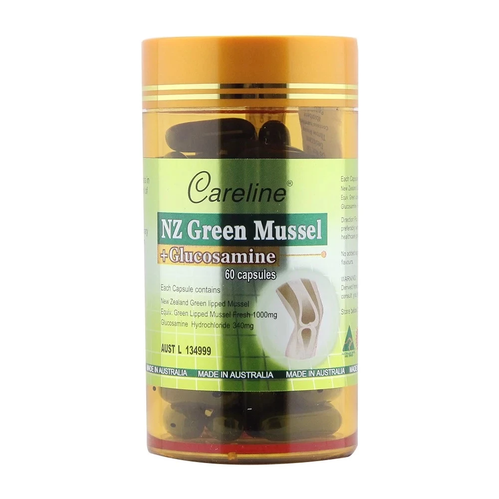 Khớp vẹm xanh - Nz Green Mussel Careline (Hộp 60 Viên)
