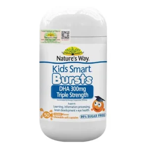 Kids Smart Bursts DHA 300mg Triple Strength NATURE'S WAY (Hộp 50 Viên)