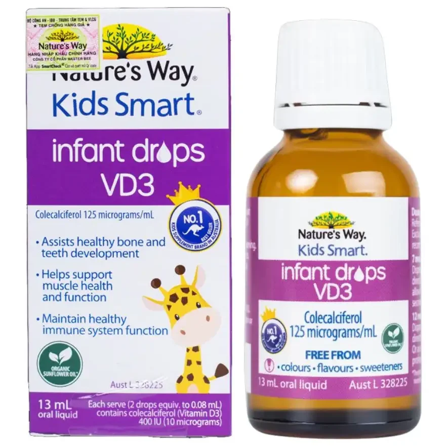 Kids Smart Infant Drops VD3 NATURE'S WAY (Hộp 13ml)