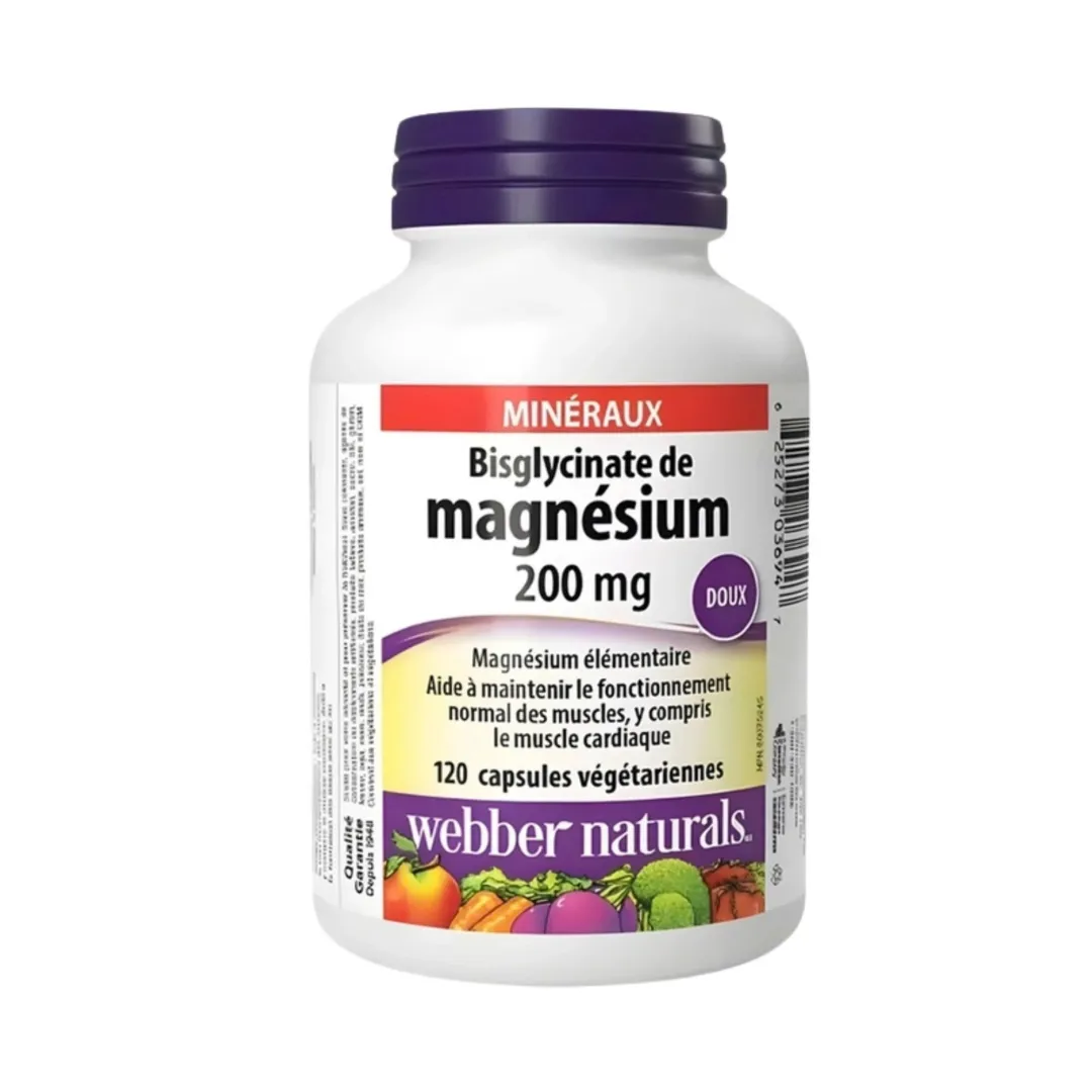 Magnesium Bisglycinate WEBBER NATURALS (Hộp 120v)