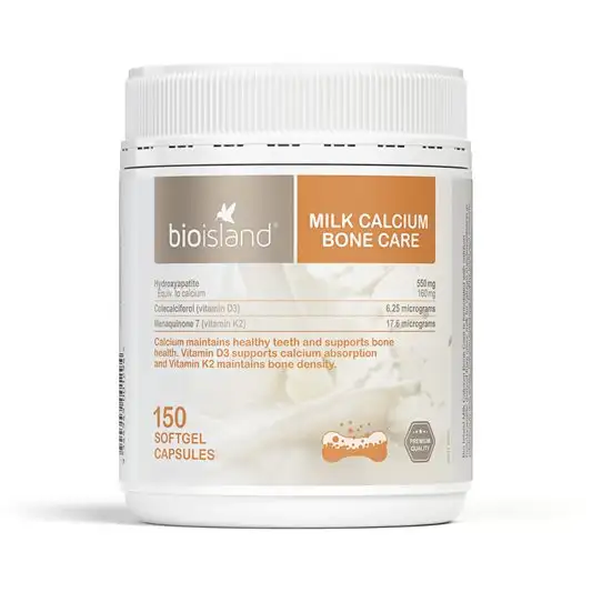 Milk Calcium Bone Care BIOISLAND (Hộp 150 Viên)