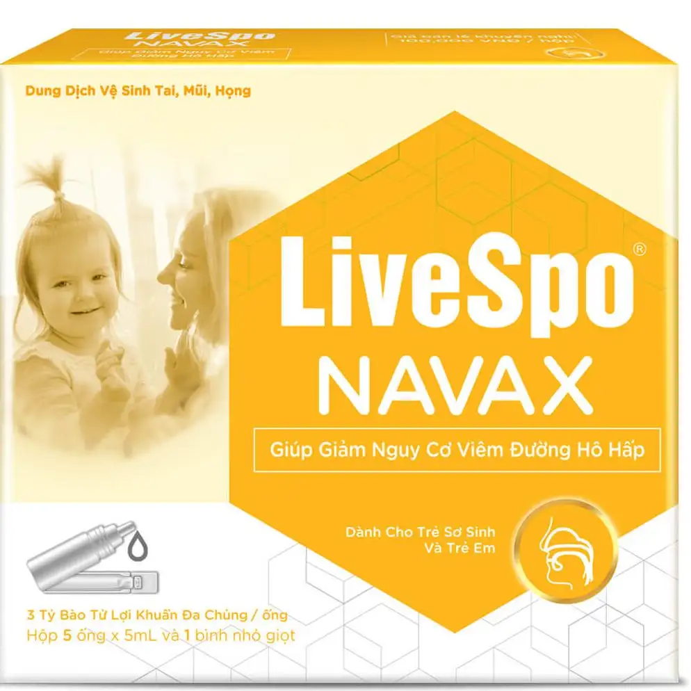 Navax vàng sơ sinh LiveSpo (Hộp 5 Ống)