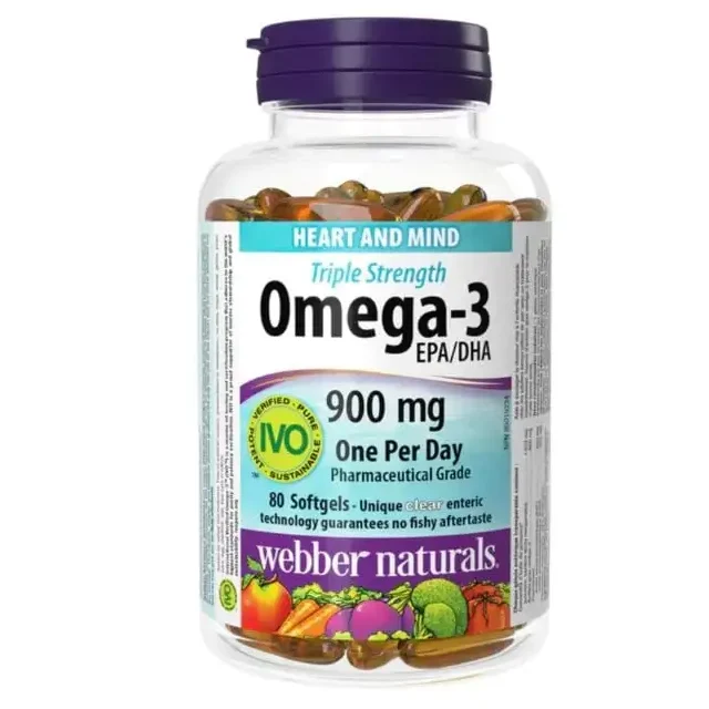 Omega-3 Triple Strength WEBBER NATURALS (Lọ 80v)