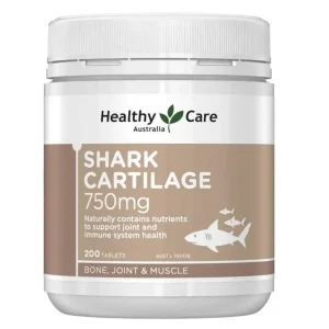 Shark Cartilage 750mg HEALTHY CARE (Lọ 200 Viên)