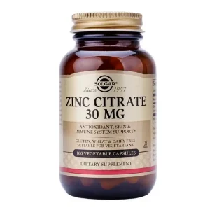 Zinc Citrate 30mg SOLGAR (Lọ 100 viên)