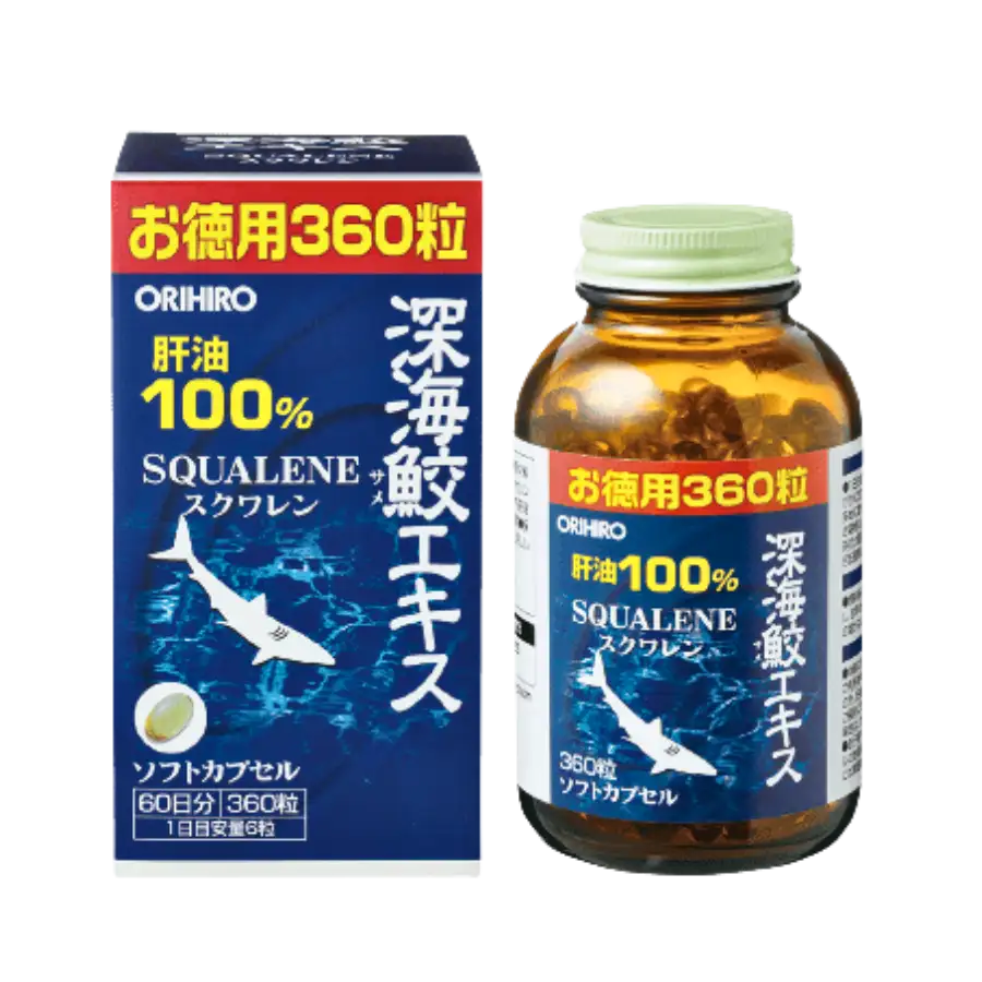 Squalene Shark Liver Oil Extract ORIHIRO (Hộp 360 Viên)